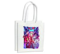 MERCHANDMANIA Pack con 4 bolsas hazbin hotel personajes charlie alastor angeles compra cocina adorno