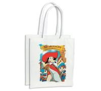 MERCHANDMANIA Pack con 4 bolsas Mosqueteros perros francia medieval dibujos compra cocina adorno