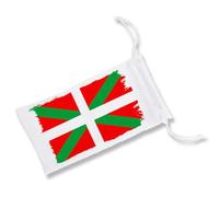 MERCHANDMANIA Pack de 5 Fundas Bolsa Multiusos Bandera de euskadi españa Comunidad autonoma Vasca Gafas Dados rol Personalizada Color