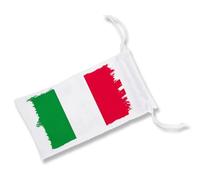 MERCHANDMANIA Pack DE 5 Fundas Bolsa Multiusos Bandera DE Italia Roma Italianos Pais nacion Gafas Dados rol Personalizada Color