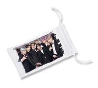 MERCHANDMANIA Pack DE 5 Fundas Bolsa Multiusos BTS Gala Map of The Soul KPOP Cantantes Gafas Dados rol Personalizada Color