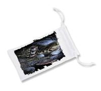 MERCHANDMANIA Pack DE 5 Fundas Bolsa Multiusos Calavera Esqueleto Guerrero Muerto Hacha puño Gafas Dados rol Personalizada Color