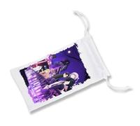 MERCHANDMANIA Pack de 5 Fundas Bolsa Multiusos Call of The Night Temporada 2 Anime Romance Gafas Dados rol Personalizada Color