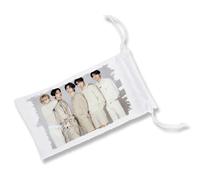 MERCHANDMANIA Pack DE 5 Fundas Bolsa Multiusos Cantantes KPOP TXT Blue Hour Sugar Rush Ride Gafas Dados rol Personalizada Color