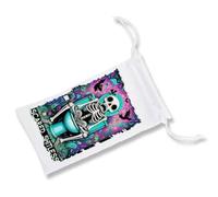 MERCHANDMANIA Pack de 5 Fundas Bolsa Multiusos Carta Tarot Graciosa Meme Miedo Terror WC bater Gafas Dados rol Personalizada Color
