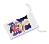 MERCHANDMANIA Pack de 5 Fundas Bolsa Multiusos el principito Rosa Amor Estrellas Espacio Historia Gafas Dados rol Personalizada Color