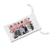 MERCHANDMANIA Pack DE 5 Fundas Bolsa Multiusos Fake Love Korea BTS Chicos Cantantes Coreanos Gafas Dados rol Personalizada Color