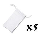 MERCHANDMANIA Pack de 5 Fundas Bolsa Multiusos kaiijuu num 8 Kafka hibino Anime Fanart Shonen Gafas Dados rol Personalizada Color