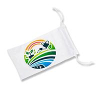 MERCHANDMANIA Pack DE 5 Fundas Bolsa Multiusos Logo Profesional Jardinero jardineria Gafas Dados rol Personalizada Color