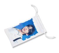 MERCHANDMANIA Pack de 5 Fundas Bolsa Multiusos Lucky Freestyle Kiss Kiss Shy Shy Grupo Musical Gafas Dados rol Personalizada Color