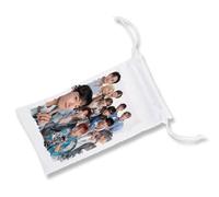 MERCHANDMANIA Pack de 5 Fundas Bolsa Multiusos Musical Mundial Cantantes sos darl ing Darling Gafas Dados rol Personalizada Color