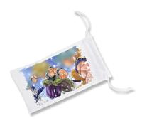 MERCHANDMANIA Pack DE 5 Fundas Bolsa Multiusos pelicula animacion Combate Guerreros Lucha Gafas Dados rol Personalizada Color