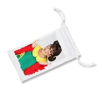 MERCHANDMANIA Pack de 5 Fundas Bolsa Multiusos Personaje Serie Antigua llorona Graciosa Gafas Dados rol Personalizada Color