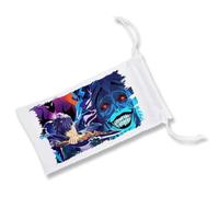 MERCHANDMANIA Pack de 5 Fundas Bolsa Multiusos Serie Anime manhwa Solo Leveling accion Mazmorras Gafas Dados rol Personalizada Color