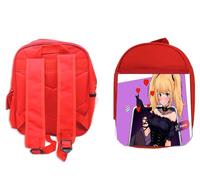 MERCHANDMANIA Pack Mochila Roja y Estuche ani grok ia inteligencia artificial chica mujer amor school material