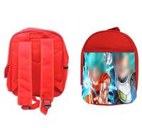 MERCHANDMANIA PACK MOCHILA ROJA Y ESTUCHE anime guerreros combate lucha dioses serie bolas school material