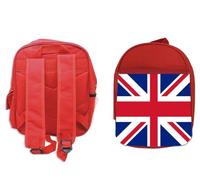 MERCHANDMANIA PACK MOCHILA ROJA Y ESTUCHE BANDERA INGLATERRA LONDRES ingles reino unido uk school material