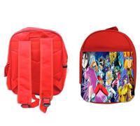 MERCHANDMANIA PACK MOCHILA ROJA Y ESTUCHE CABALLEROS DEL ZODIACO ANIME kyoga seiya school material