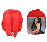 MERCHANDMANIA Pack Mochila Roja y Estuche chica tia cantante grupo mundial my way school material