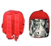 MERCHANDMANIA PACK MOCHILA ROJA Y ESTUCHE CUADRO EL GUERNICA DE PABLO PICASSO school material