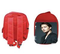 MERCHANDMANIA PACK MOCHILA ROJA Y ESTUCHE EXO personaje kpop cantante 2025 Kai school material