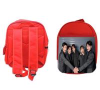 MERCHANDMANIA Pack Mochila Roja y Estuche grupo gira mundial cantantes hurt don't go school material