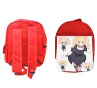MERCHANDMANIA Pack Mochila Roja y Estuche ia Ani Inteligencia Artificial Grok Elon Musk X school material