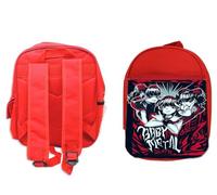 MERCHANDMANIA Pack Mochila Roja y Estuche j pop korean music anime metal girls baby school material