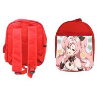 MERCHANDMANIA Pack Mochila Roja y Estuche juego anime rpg personaje zenless zone zero nicole school material