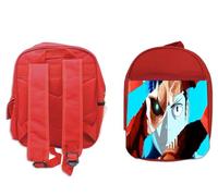 MERCHANDMANIA Pack Mochila Roja y Estuche kaiijuu num 8 kafka hibino anime fanart shonen school material