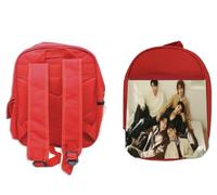 MERCHANDMANIA PACK MOCHILA ROJA Y ESTUCHE mytro kpop disco truly love hate music school material