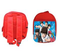 MERCHANDMANIA PACK MOCHILA ROJA Y ESTUCHE Oliver y benji capitan tsubasa futbol infantil school material