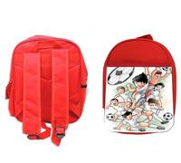 MERCHANDMANIA Pack Mochila Roja y Estuche oliver y benji dibujos futbol furgol niños chiquillos school material