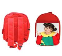 MERCHANDMANIA Pack Mochila Roja y Estuche personaje serie antigua llorona graciosa school material