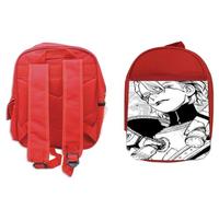 MERCHANDMANIA Pack Mochila Roja y Estuche serie anime dr stone temp 4 personaje stanley school material