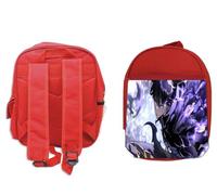 MERCHANDMANIA Pack Mochila Roja y Estuche serie anime manhwa solo leveling sun jing-woo school material