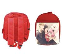 MERCHANDMANIA Pack Mochila Roja y Estuche spy family ania yor loid forger familia dibujos cute school material