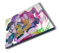 MERCHANDMANIA Panel fotográfico decorativo cantantes personajes moda peli chicas korea cuadro acabado brillante elegante pared