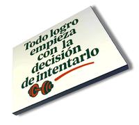 MERCHANDMANIA Panel fotográfico decorativo frase motivadora gimnasio logro decision gym motivacion cuadro acabado brillante elegante pared