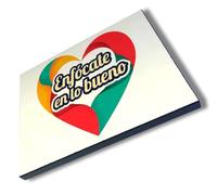 MERCHANDMANIA Panel fotográfico decorativo frase motivadora psicologia positiva positividad cuadro acabado brillante elegante pared