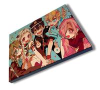 MERCHANDMANIA Panel fotográfico decorativo serie anime Jibaku Sh?nen Hanako-kun personajes cuadro acabado brillante elegante pared