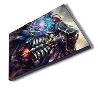 MERCHANDMANIA Panel fotográfico decorativo serie anime overlord ainz ooal gown isekai manga cuadro acabado brillante elegante pared