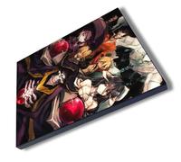 MERCHANDMANIA Panel fotográfico decorativo serie anime overlord personajes jugadores npcs isekai cuadro acabado brillante elegante pared