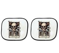 Merchandmanía Parasol Doble Carta Tarot Graciosa Meme Trastorno Bipolar Locura sunshield Coche