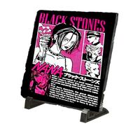 MERCHANDMANIA Placa pizarra anime serie personaje nana blackstone metal cartel grupo portafotos portafoto