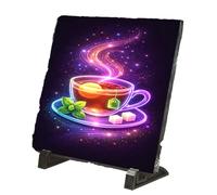 Merchandmanía Placa pizarra te astral galaxia astrologia magico magia colores arcoiris portafotos portafoto