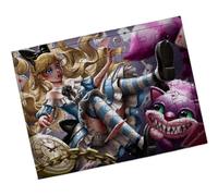 Merchandmanía Puzzle Pequeño tamaño Aprox. A5 de 48 Piezas con Marco Alicia en el Pais de Las Maravillas Libro Obra literaria Rompecabezas puzle para Adulto