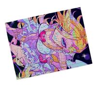 Merchandmanía Puzzle Pequeño tamaño Aprox. A5 de 48 Piezas con Marco Anime Chica Angel traviesa lujuria Pecado Dibujo Rompecabezas puzle para Adulto