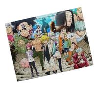 Merchandmanía Puzzle Pequeño tamaño Aprox. A5 de 48 Piezas con Marco Anime LOS 7 PECADOS Capitales Manga Serie Rompecabezas puzle para Adulto