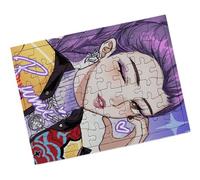 Merchandmanía Puzzle Pequeño tamaño Aprox. A5 de 48 Piezas con Marco Cantante Mujer luchadora pelicula Anime Dibujos Fanart Rompecabezas puzle para Adulto